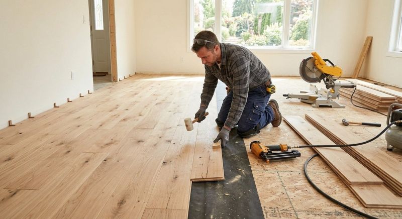 White Oak Floor Installation
