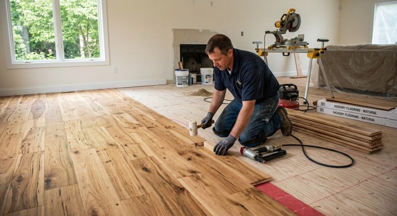 Hickory Floor Installation in Pittsburgh, PA