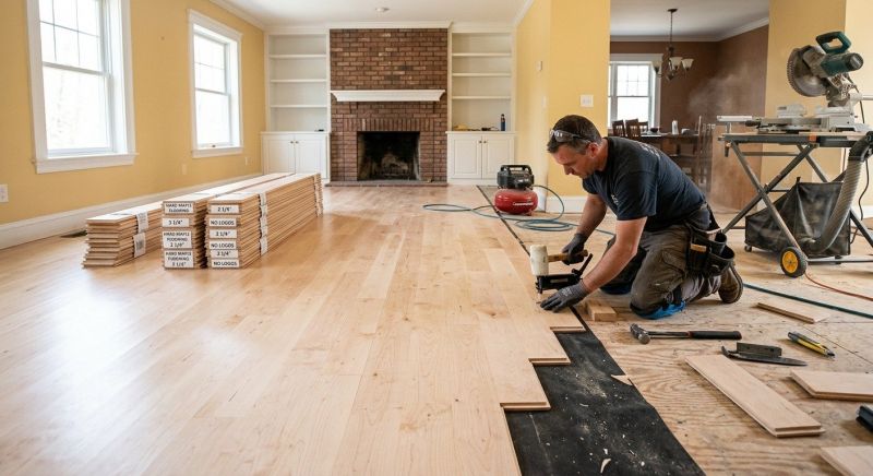 Maple Flooring Installation in Mars, PA