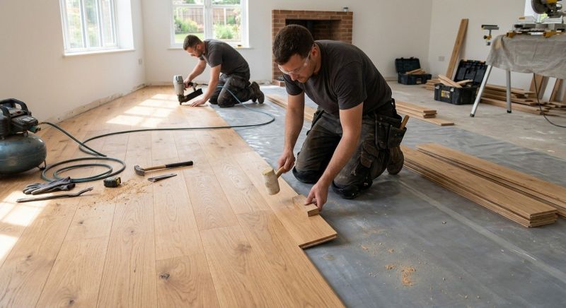 Oak Floor Installation in Ellwood City, PA