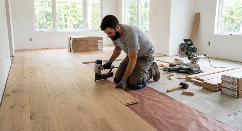 Oak Floor Installation in Gibsonia, PA