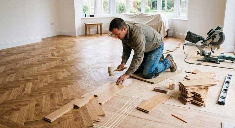 White Oak Floor Installation in Pittsburgh, PA